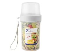 Lonrtesw Contenitore per Alimenti A Doppio Strato, Contenitore per Alimenti In Plastica Sigillato per La Cucina, Lattine Sigillate per Snack di Frutta L