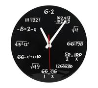 Lonrtesw Orologio da Parete Matematico, Orologio con Formule Matematiche Orologio Un Quiz nel e Nero Orologio con Equazioni Matematiche Unico per Casa, Ufficio