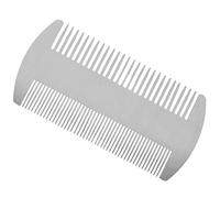 Lonrtesw Pettine per Portafoglio nel Acciaio Inossidabile un Doppia Azione Dimensioni Carta di Credito Pettine Portafoglio per Capelli Antistatico Pettine per Barba Baffi per Uomo