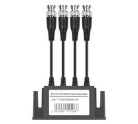 Lonrtesw Ricetrasmettitore Passivo 4 Canali per CCTV Telecamera UTP BNC Video Balun