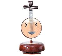 Lonrtesw Scatola Musicale Rotante in Stile Letterario e, Decorazione da Tavolo, Regalo di Compleanno per Amanti della Musica, Liuto Lunare