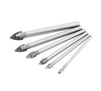 Lonrtesw Set di 6 Punte per Falegnameria Adatto per la Perforazione Espandibile di Vetro, Ceramica, Marmo, Piastrelle e Cemento.