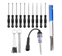 Lonrtesw Strumento di Regolazione Del Carburatore Kit di Cacciaviti Detergente Tester Accensione Motore per Comune Carburatore un 2 Cicli Stringa/Trimmer/Mangiatore di Erba/Motosega
