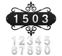 Lonrtesw Targhe per Indirizzo della Casa per Indirizzo Numero della Cassetta Postale Targhe per Indirizzo Personalizzate per Casa Casa Hotel Ufficio Giardino Facile da Usare