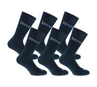 Lonsdale 6 Paia di Calze corte, altezza metà polpaccio, ottima qualità di cotone (Blu, 39-42)