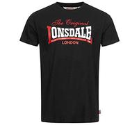 Lonsdale Aldingham, T Shirt Uomo, Nero, XXL