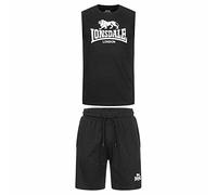 Tuta Lonsdale Allanton nera bianca - XL