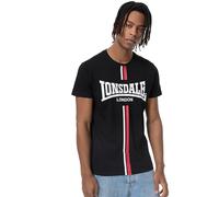 Lonsdale Altandhu T-Shirt per Il Tempo Libero, Nero/Bianco/Rosso, L Uomo