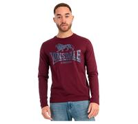 LONSDALE Maglietta 'AYRSHIRE' navy / bordeaux Uomo LONSDALE XL