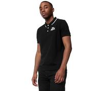 Lonsdale Ballygalley Polo, Nero/Bianco, M Uomo