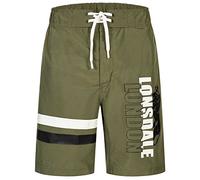 Lonsdale BOLERAN, Pantaloncini Uomo, Black/Olive, Normal