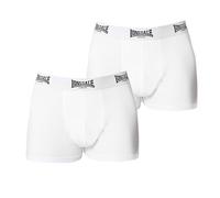 Lonsdale - Boxer da uomo, 2 paia bianco M
