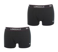 Lonsdale - Boxer da uomo, 2 paia Blu mare L