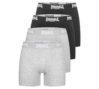 Lonsdale East Challow Boxer a Pantaloncino, Black/Marl Grey, XL Uomo