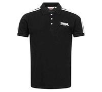 Lonsdale Brochel Polo, Nero/Bianco, M Uomo