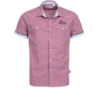 LONSDALE Camicia 'Berny' navy / blu cielo / rosso Uomo LONSDALE L