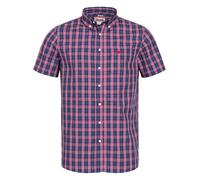Lonsdale London Brixworth - Maglietta a Maniche Corte da Uomo, Uomo, 113711, Red/White/Dark Blue, M