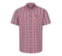 LONSDALE Camicia ' BRIXWORTH ' blu / rosso / bianco Uomo LONSDALE XL blu / rosso / bianco