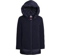 Lonsdale Cappotto Donna Invernale Lungo Elegante Cappuccio e Zip Caldo (IT, Testo, M, Regular, Regular, Blu)