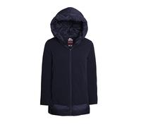 Lonsdale Cappotto Donna Invernale Lungo Elegante Cappuccio e Zip Caldo (IT, Testo, XL, Regular, Regular, Blu)