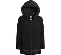 Lonsdale Cappotto Donna Invernale Lungo Elegante Cappuccio e Zip Caldo (IT, Testo, XL, Regular, Regular, Nero)