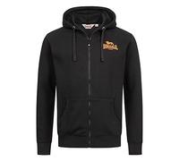 Lonsdale CARNACH Sweatshirt, Black/Orange, L Men's
