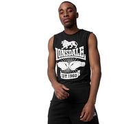 Lonsdale Maglietta da Uomo Cleator Nero/Bianco XL