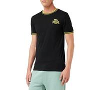 Lonsdale DUCANSBY T-Shirt, Nero/Giallo, S Men's