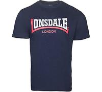 Lonsdale Due tonalità T-Shirt, Blu Navy, XXXXL Uomo