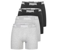 Lonsdale East Challow Boxer a Pantaloncino, Black/Marl Grey, 3XL Uomo