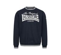 LONSDALE Felpa 'Clifton' navy / bianco Uomo - Abbigliamento - Taglie comode - Felpe LONSDALE XL