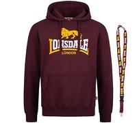 Lonsdale Felpa con cappuccio - Felpa - Pullover - Limited, Thurning Oxblood, L