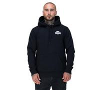 Lonsdale Felpa con Cappuccio Uomo Talmine, Nero/Bianco, M