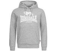 LONSDALE Felpa 'Fremington' grigio / bianco Uomo LONSDALE XXXL grigio / bianco
