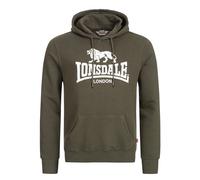 LONSDALE Felpa 'Fremington' verde / bianco Uomo LONSDALE XXXL verde / bianco