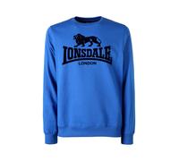Lonsdale Felpa girocollo da uomo con logo - blu