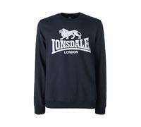 Lonsdale Felpa girocollo da uomo con logo - blu scuro