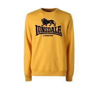 Lonsdale Felpa girocollo da uomo con logo - giallo