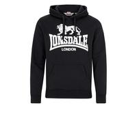 LONSDALE Felpa 'Gosports 2' nero / bianco Uomo LONSDALE XXXL nero / bianco
