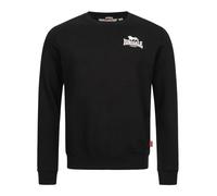 LONSDALE Felpa 'Longridge' nero / bianco Uomo LONSDALE XL nero / bianco
