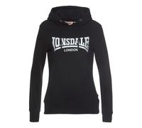LONSDALE Felpa nero / bianco Donna LONSDALE XLxTaglie normali nero / bianco