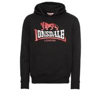 LONSDALE Felpa rosso / nero / bianco Uomo LONSDALE XL