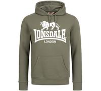 LONSDALE Felpa 'SHERBORNE' oliva / verde scuro / bianco Uomo LONSDALE L oliva / verde scuro / bianco