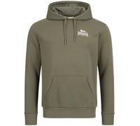 LONSDALE Felpa 'Talmine' verde scuro / bianco Uomo LONSDALE S