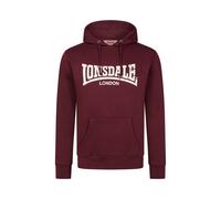 LONSDALE Felpa 'Wolterton' écru / rosso scuro Uomo LONSDALE M