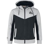 Lonsdale FRANKFIELD Sweatshirt, Marl Grey/Black, XL Men's