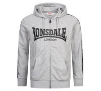 Lonsdale Bigton Full Zip Sweatshirt Grigio L Uomo