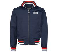 LONSDALE Giacca di mezza stagione 'Newdigate' blu scuro / granatina / bianco Uomo LONSDALE XXXL
