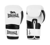 Lonsdale Guantoni da boxe in pelle Barford White/Black 12oz