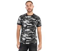 LONSDALE Maglietta 'Gunnista' grigio / grigio chiaro / nero / bianco Uomo LONSDALE L